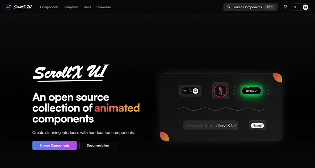 Best React and NextJS Component Libraries Compatible with ShadCN Ui - scrollXUI