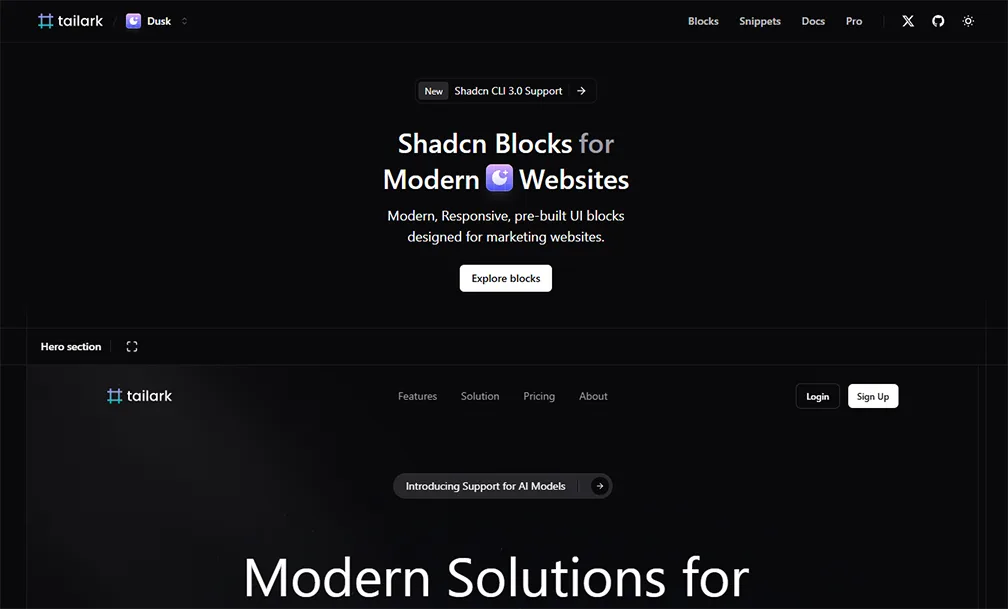 Best React and NextJS Component Libraries Compatible with ShadCN Ui - tailark